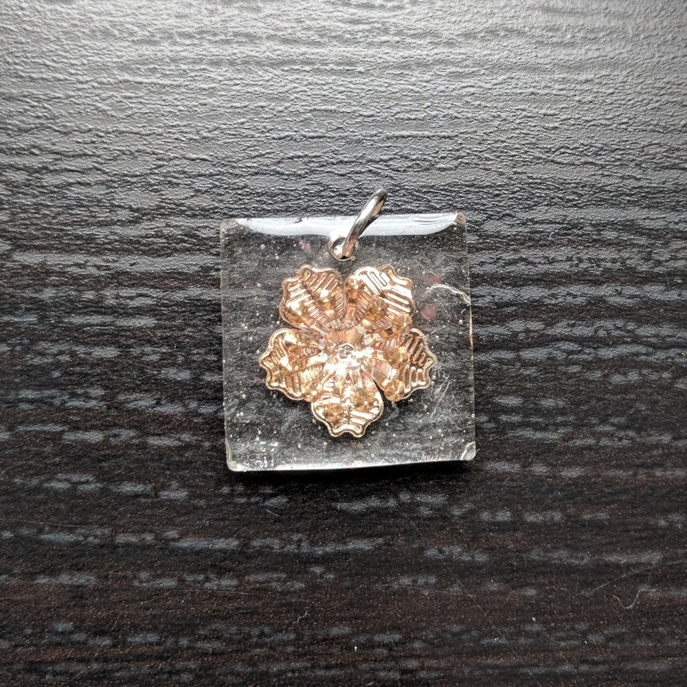 Gold Flower Pendant